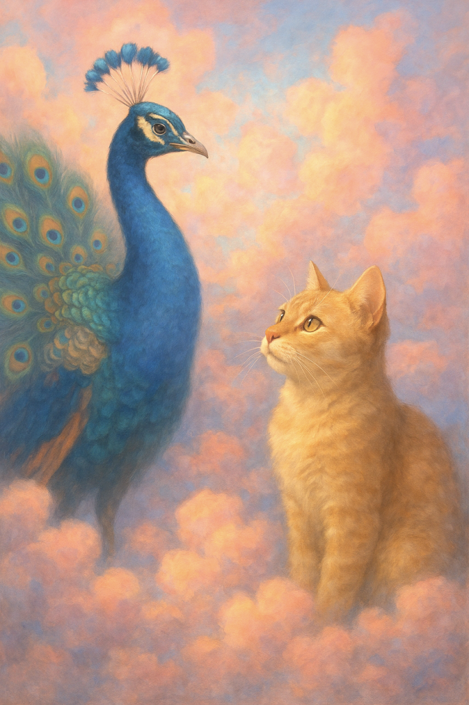 Paon et Chat